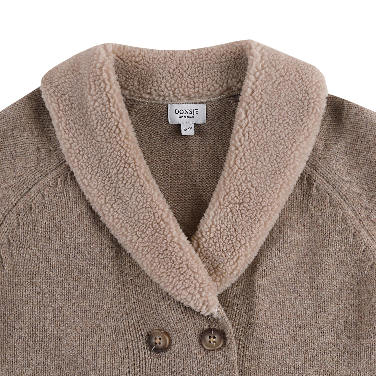 Nannie Merino Wool Waistcoat | Milk Chocolate Melange