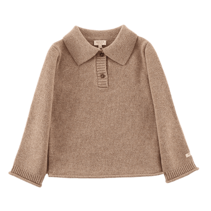 Ojan Merino Wool Sweater | Milk Chocolate Melange
