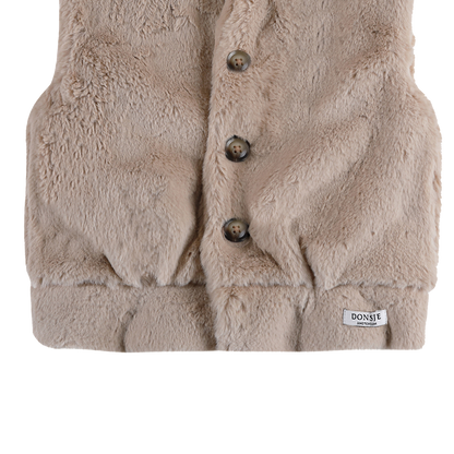 Juline Bodywarmer | Soft Sand Teddy