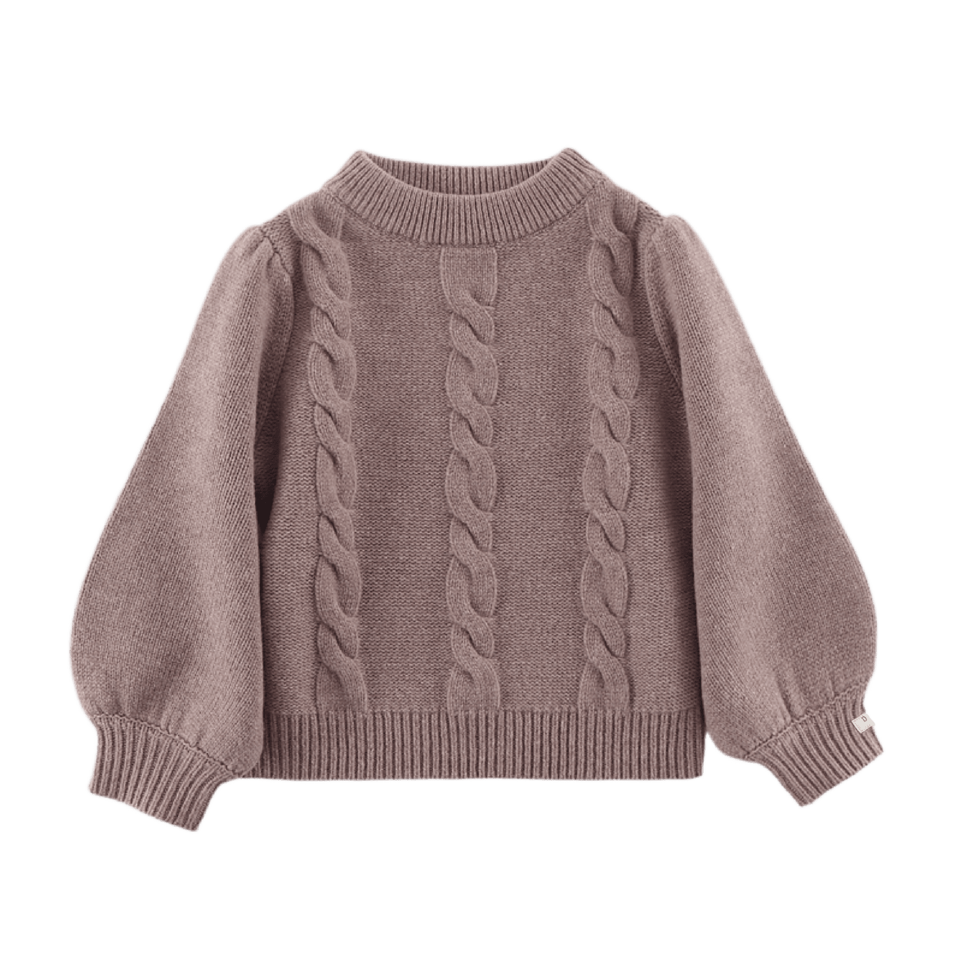 Niena Merino Wool Sweater | Dark Taupe Melange