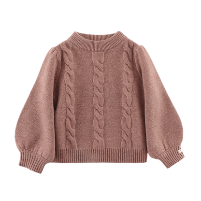 Niena Merino Wool Sweater | Plum Melange