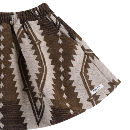 Siessie Skirt | Dusty Brown Melange