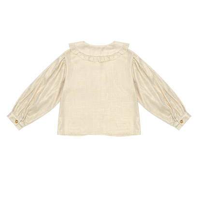 Suzei Blouse | Soft Sand Metallic