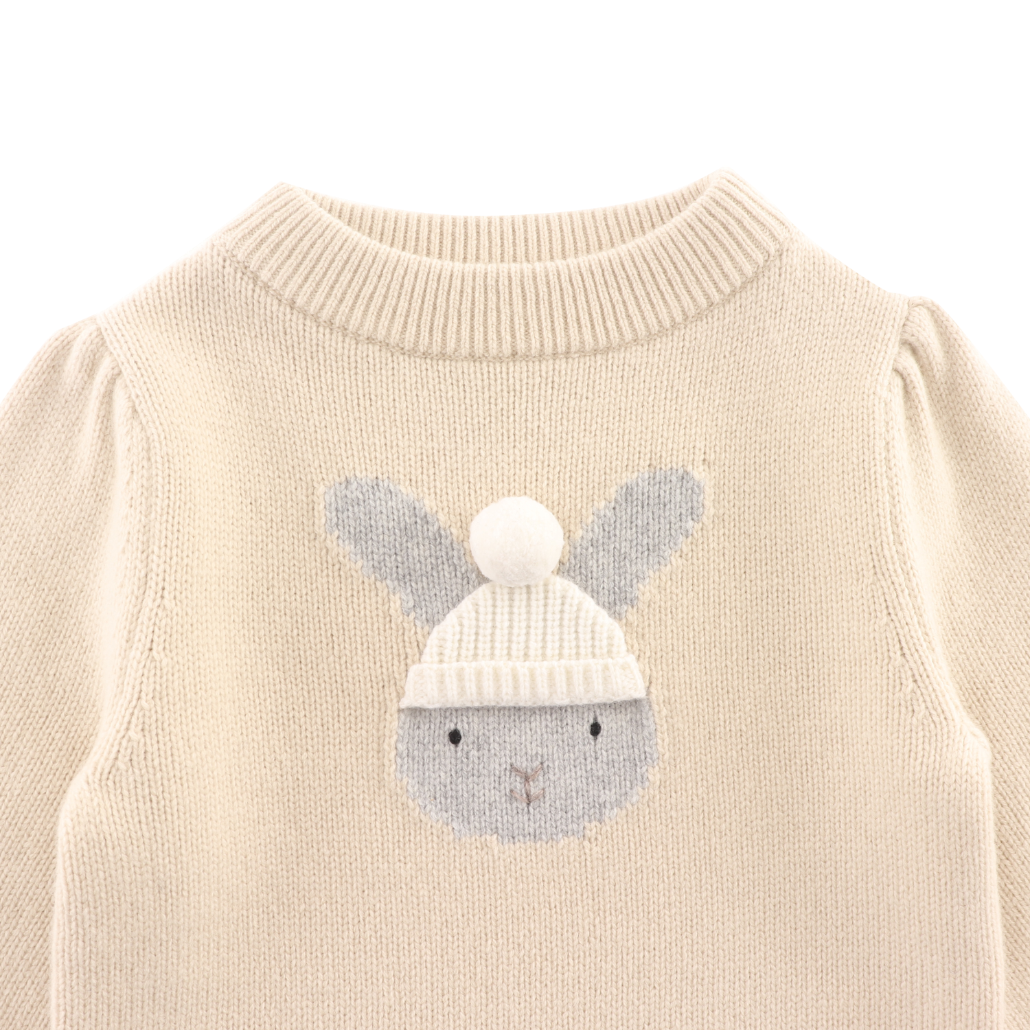 Denna Merino Wool Sweater | Bunny | Soft Sand