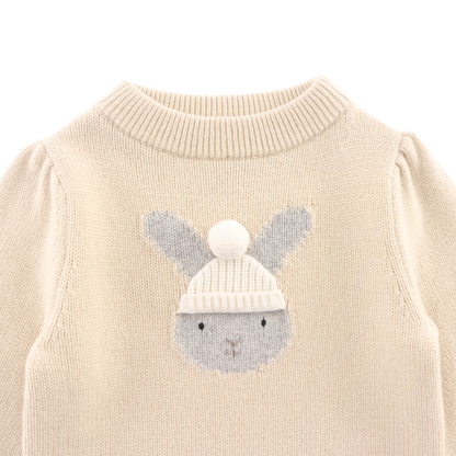 Denna Merino Wool Sweater | Bunny | Soft Sand