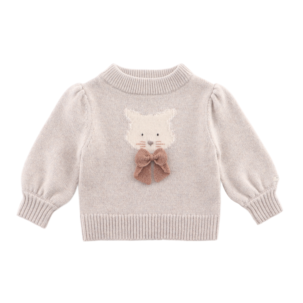Denna Merino Wool Sweater | Cat | Ash Rose