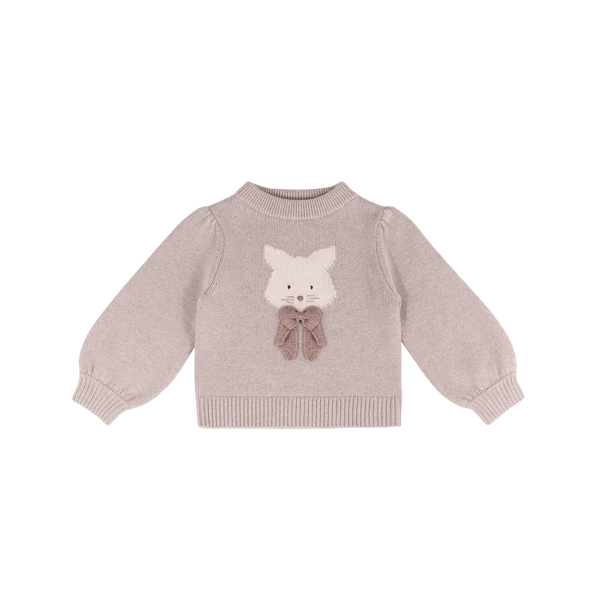 Denna Merino Wool Sweater | Cat | Ash Rose Melange