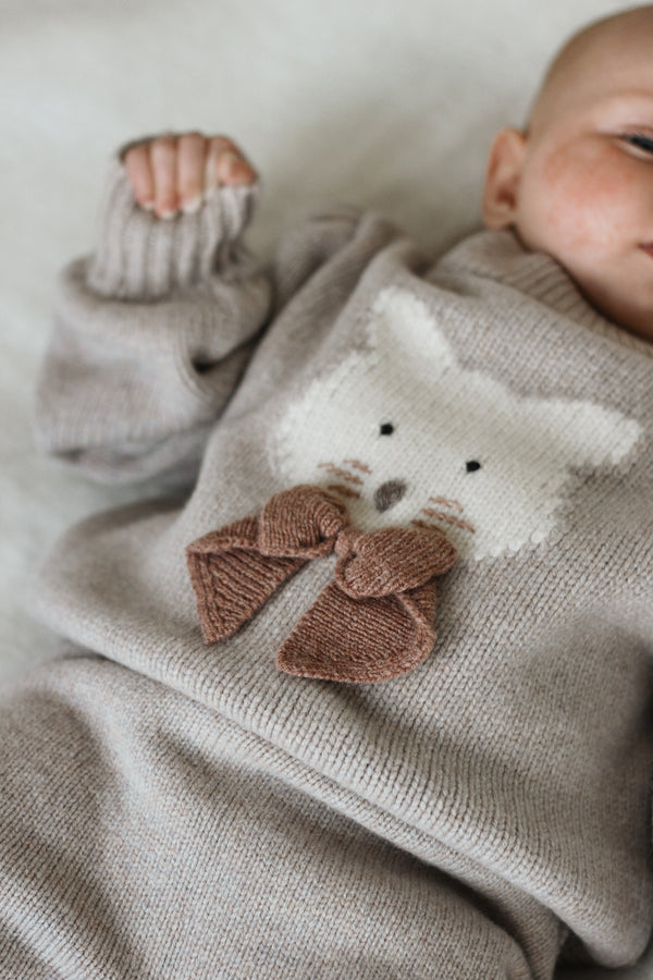 Denna Merino Wool Sweater | Cat | Ash Rose Melange