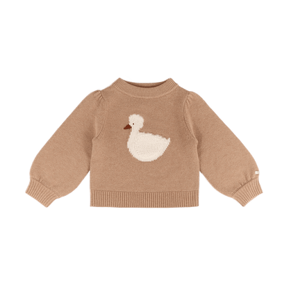 Denna Merino Wool Sweater | Duck | Hazelnut