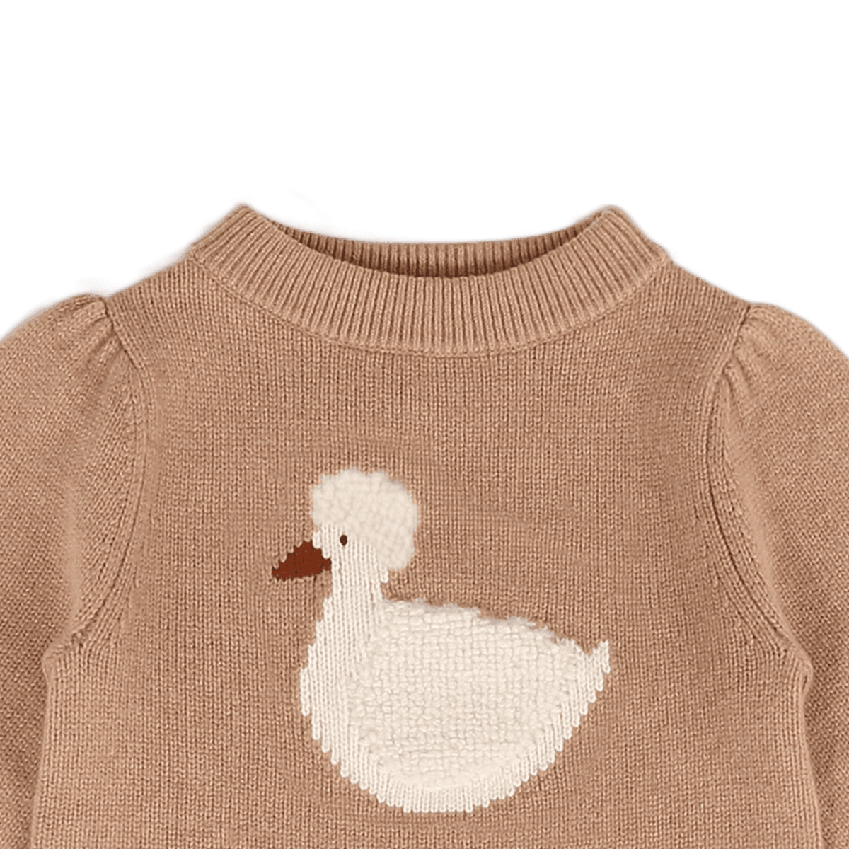 Denna Merino Wool Sweater | Duck | Hazelnut