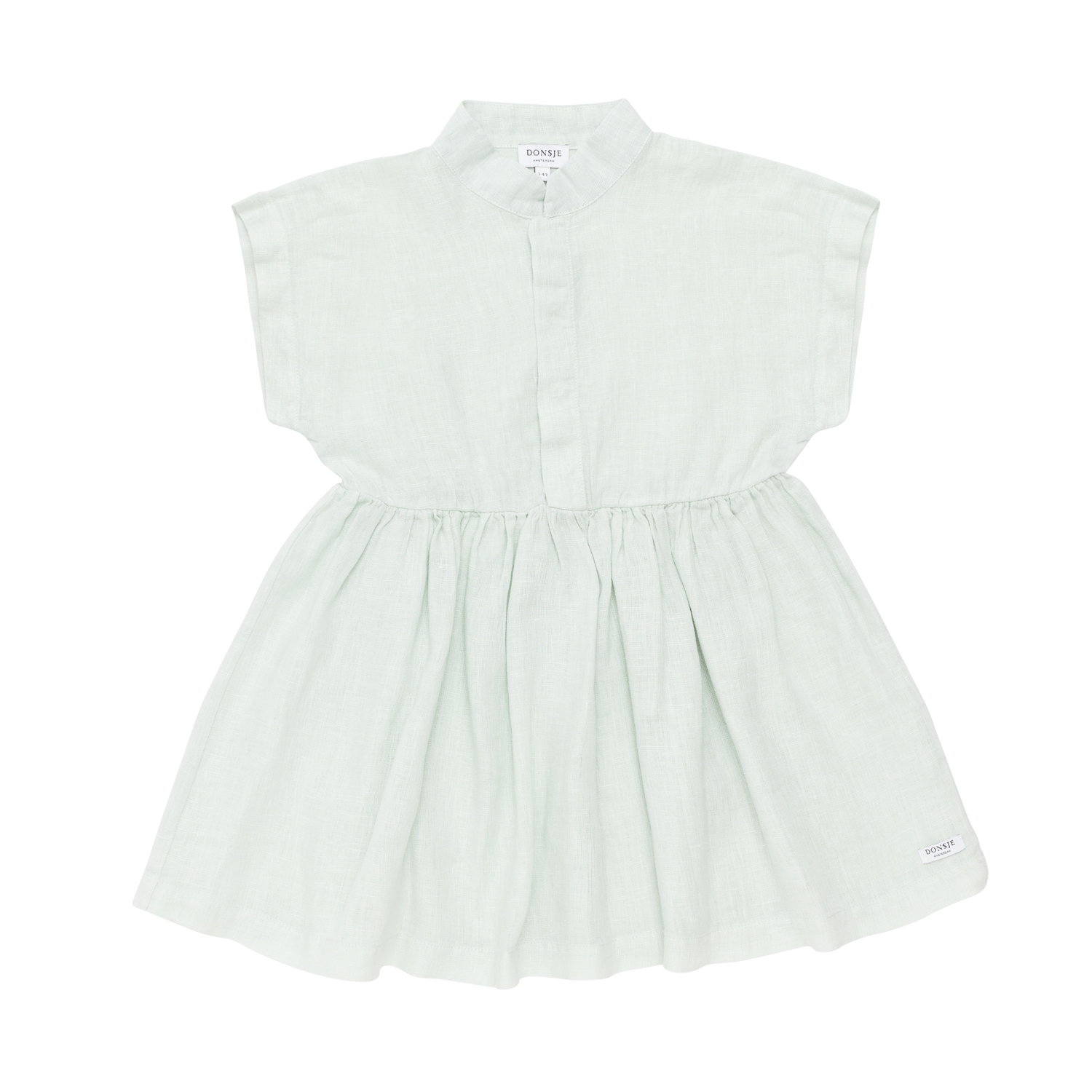 Byzou Linen Dress | Mint Green