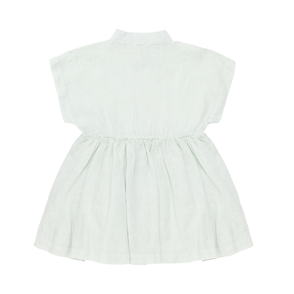 Byzou Linen Dress | Mint Green