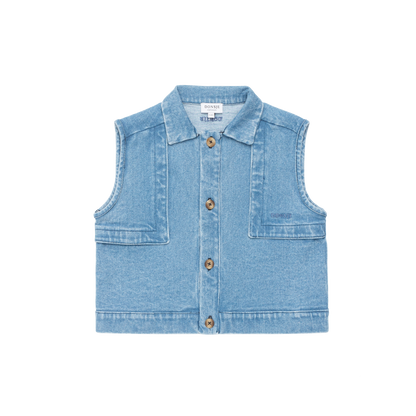 Elai Denim Gilet | Vintage Blue