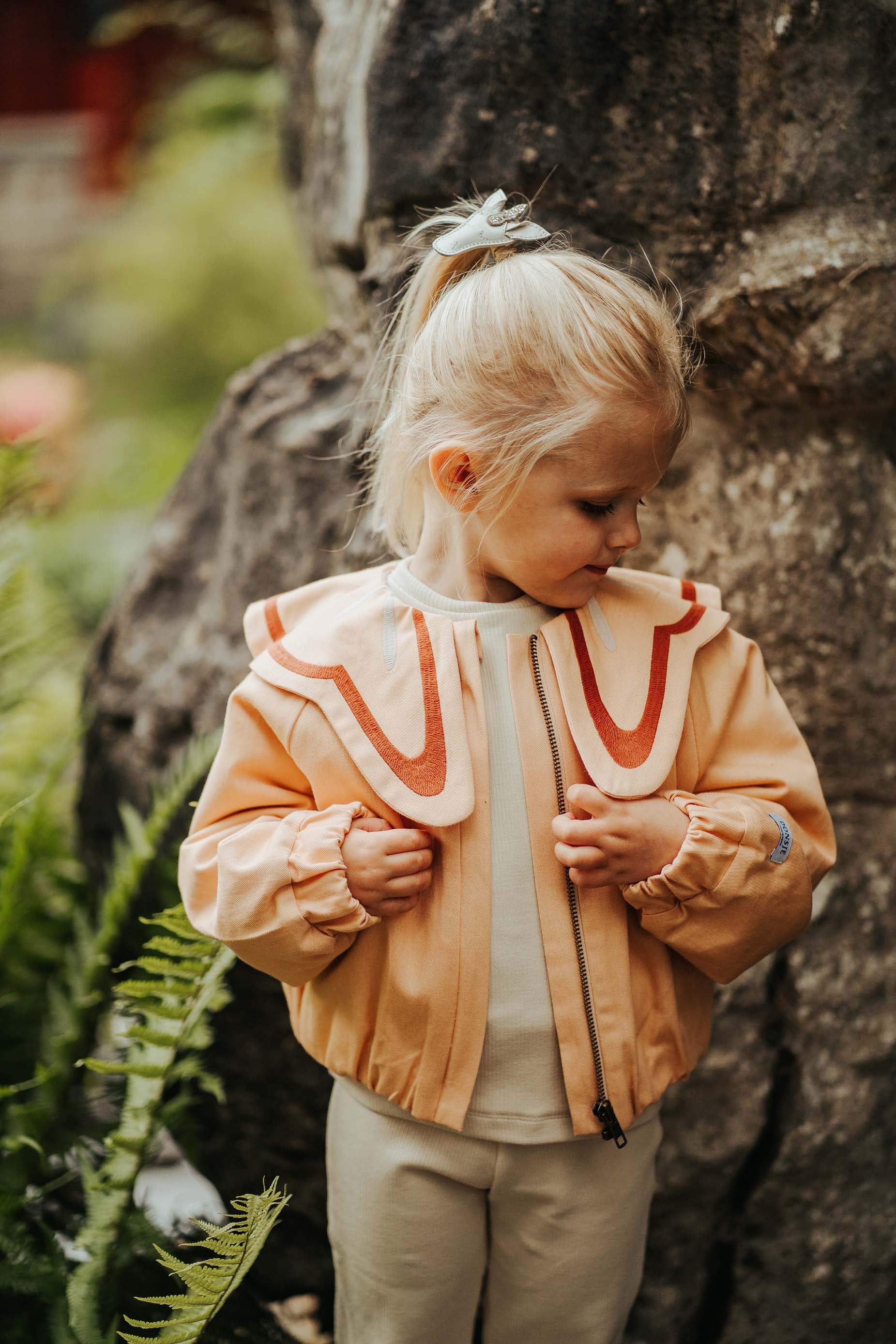 Filein Linen Jacket | Cloudy Rose