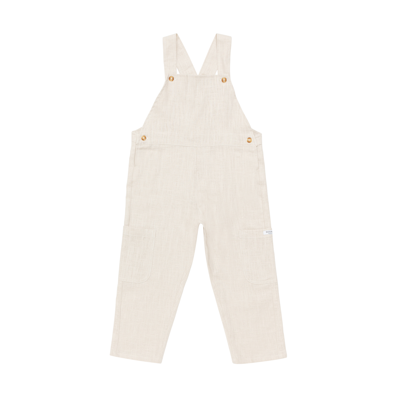 Jaylen Linen Overalls | Soft Sand