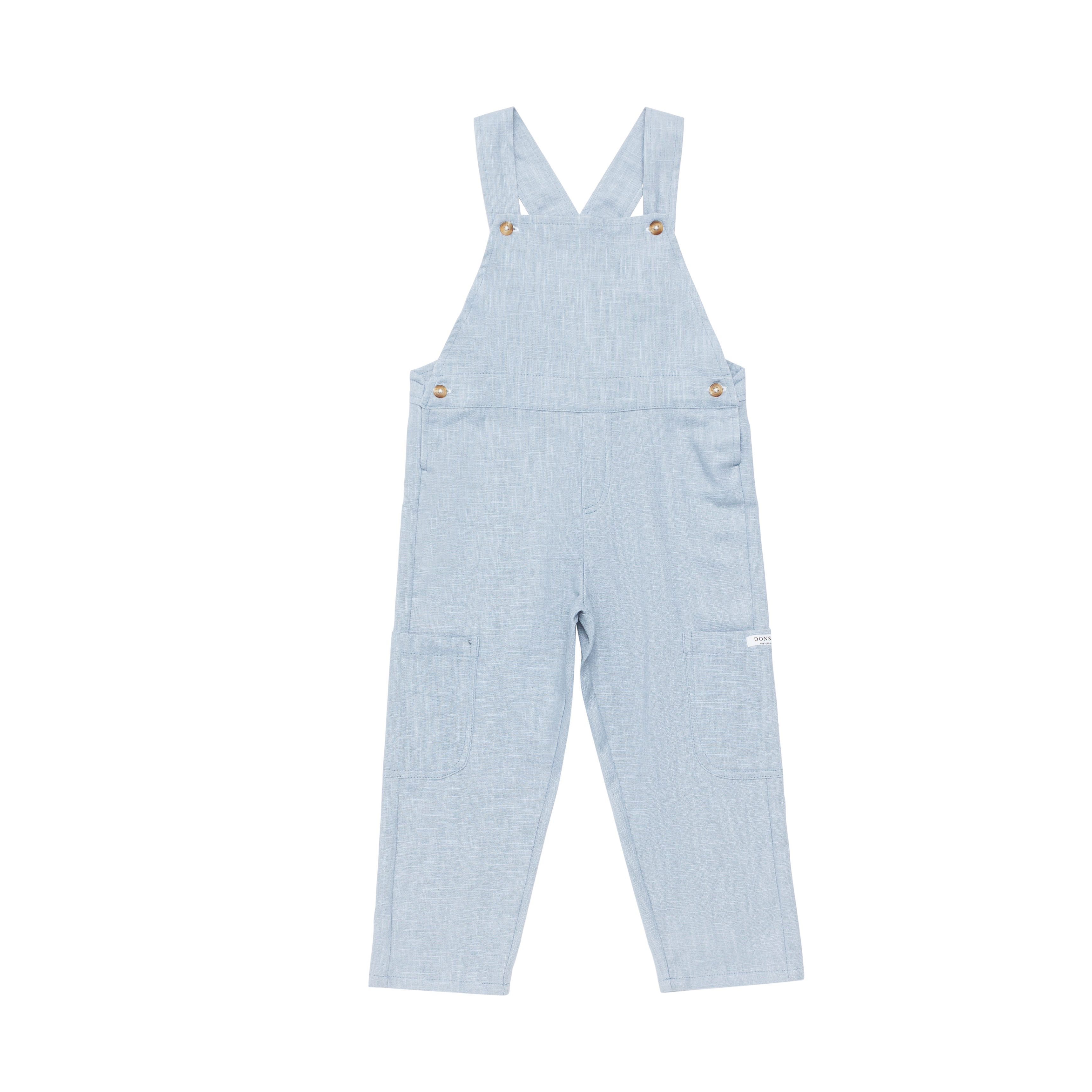 Jaylen Linen Overalls | Sky Blue