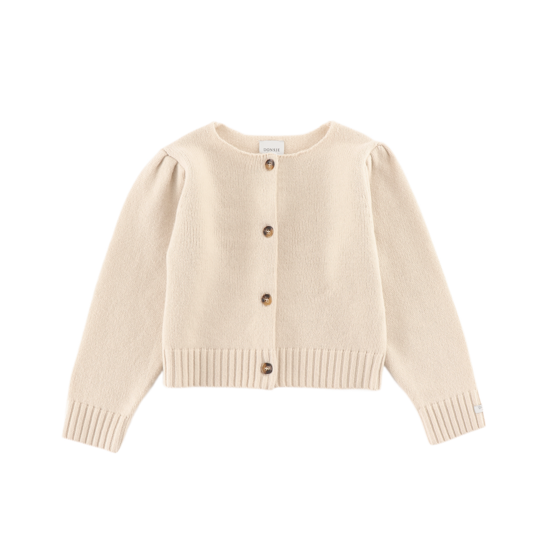 Amynda Merino Wool Cardigan | Soft Sand