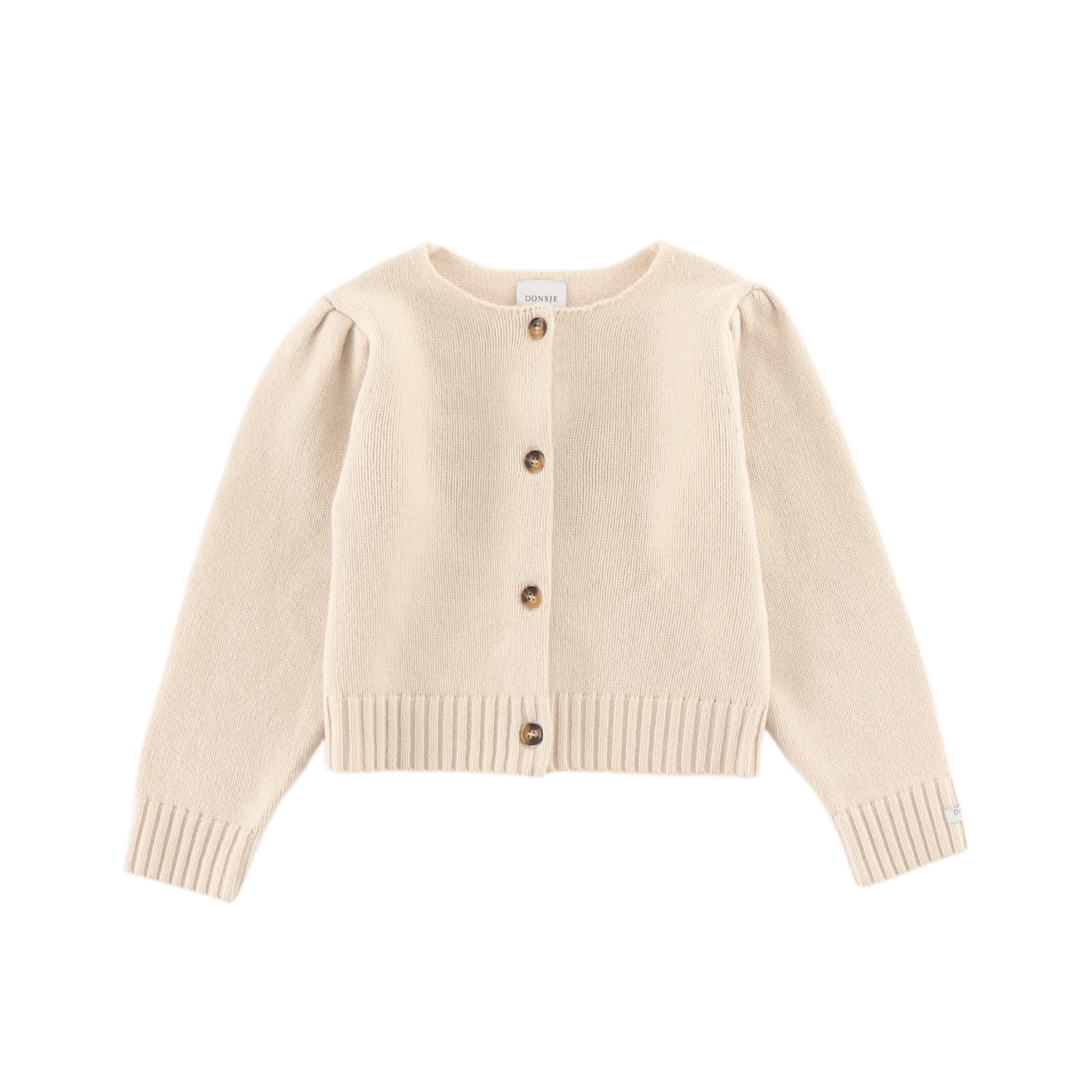 Amynda Merino Wool Cardigan | Soft Sand