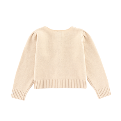 Amynda Merino Wool Cardigan | Soft Sand