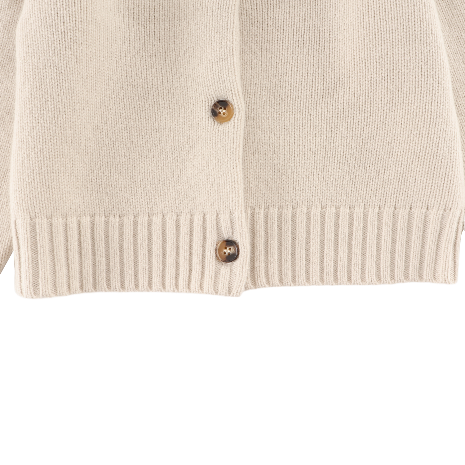 Amynda Merino Wool Cardigan | Soft Sand