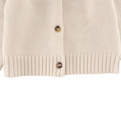 Amynda Merino Wool Cardigan | Soft Sand