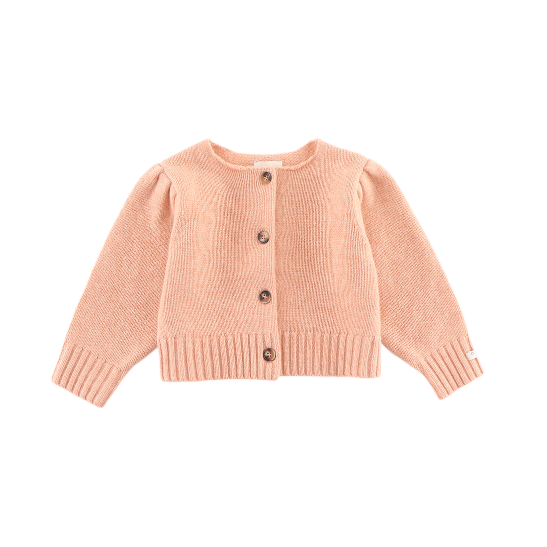 Amynda Merino Wool Cardigan | Cloudy Rose Melange