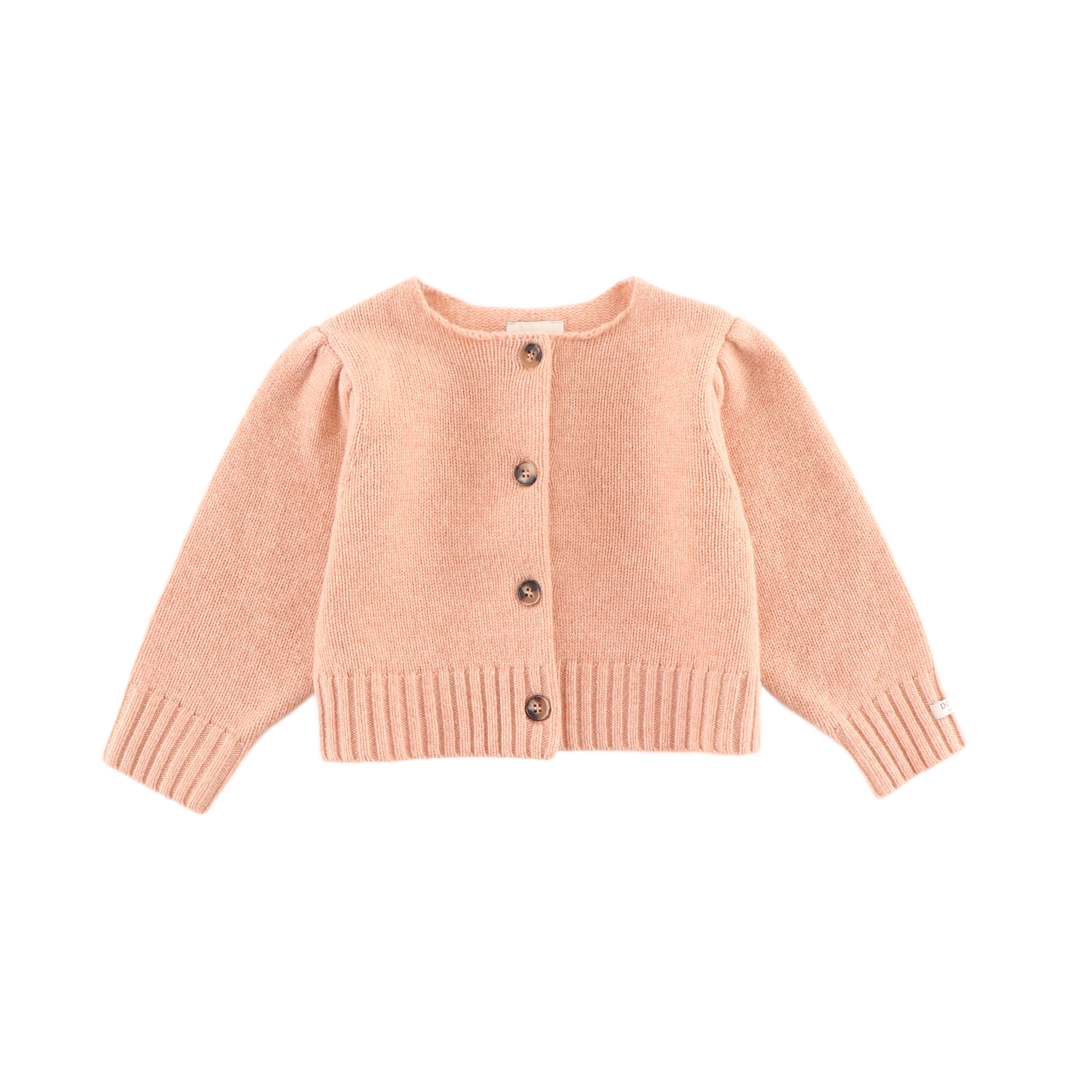 Amynda Merino Wool Cardigan | Cloudy Rose Melange