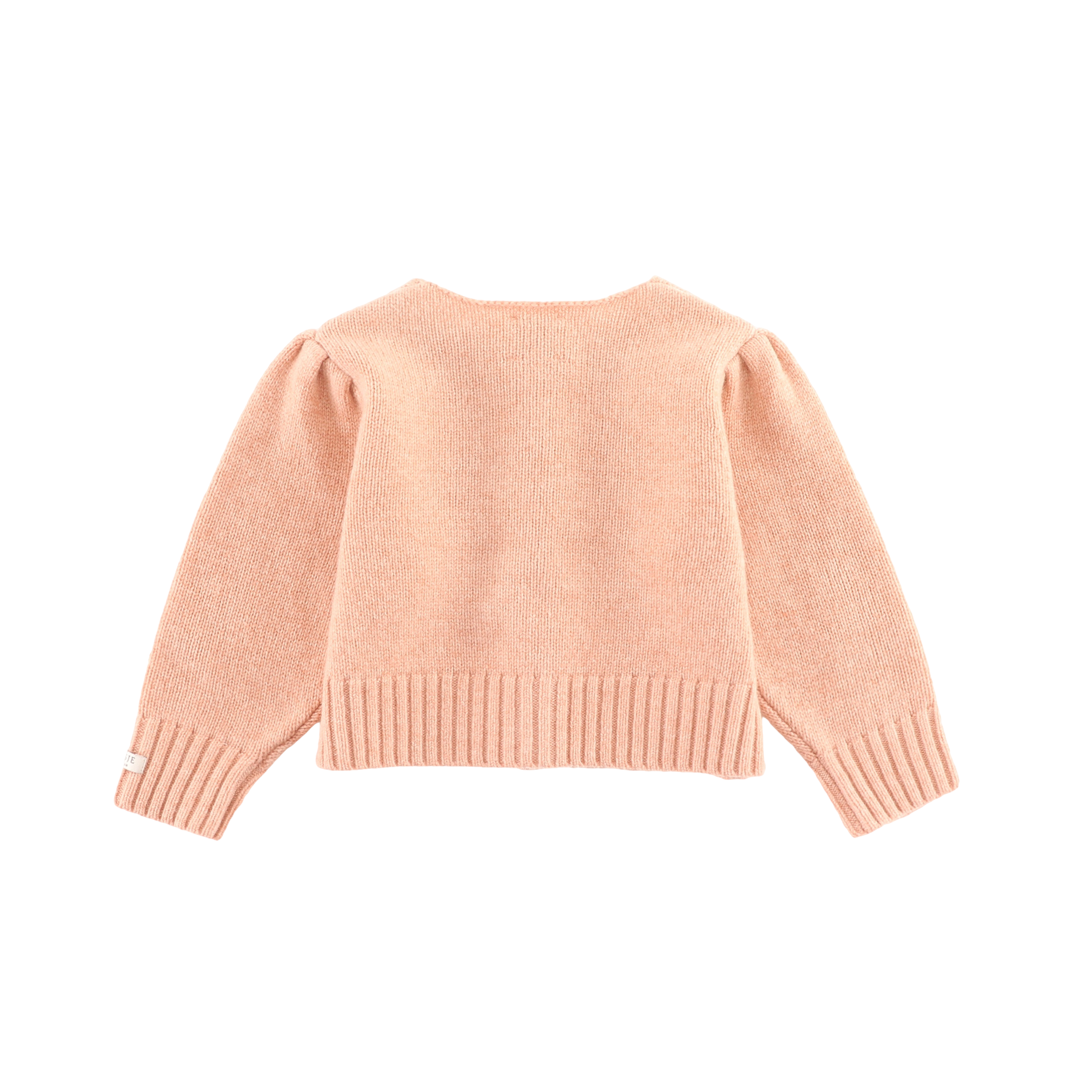 Amynda Merino Wool Cardigan | Cloudy Rose Melange