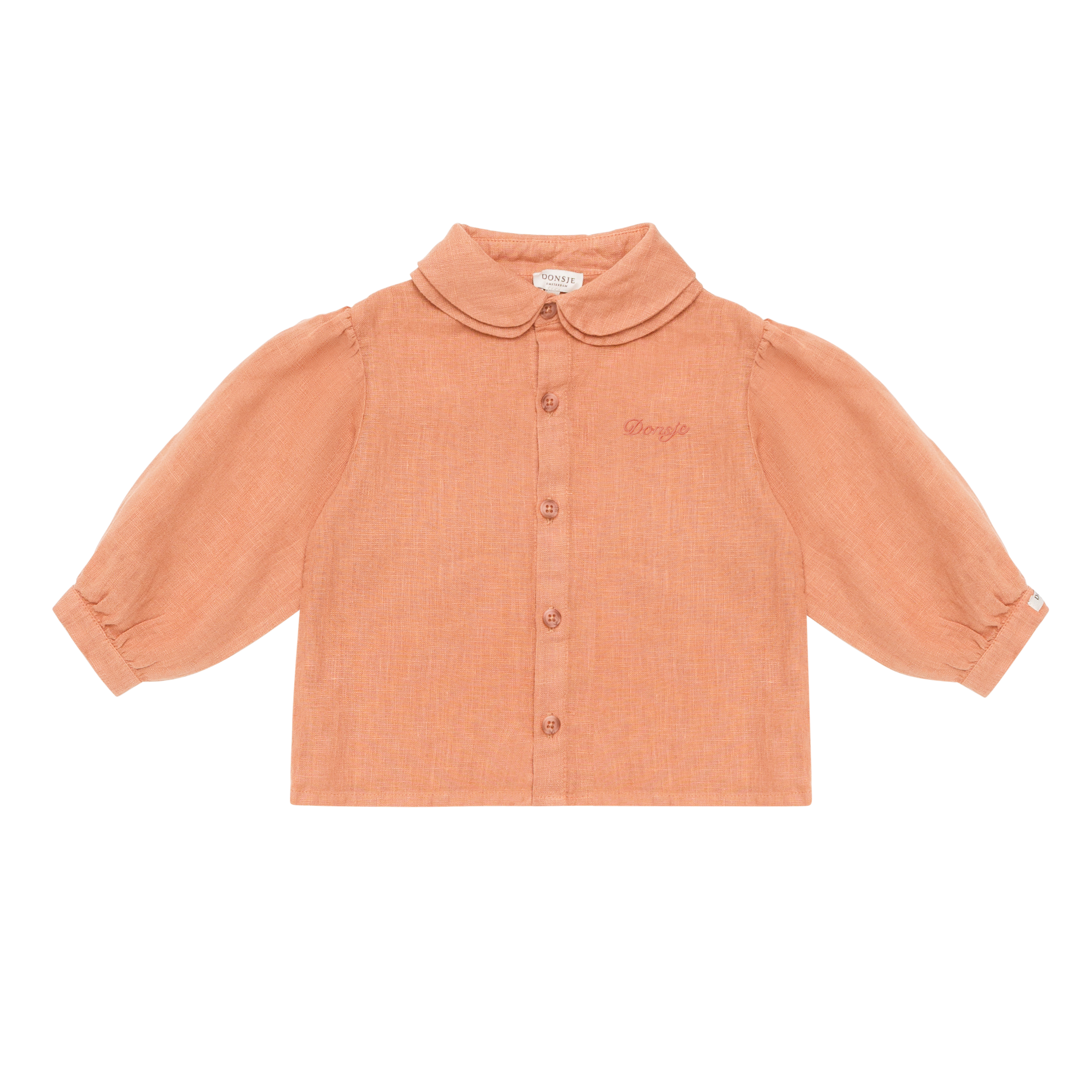 Anoeche Linen Blouse | Amber Brown