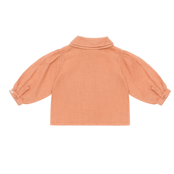Anoeche Linen Blouse | Amber Brown