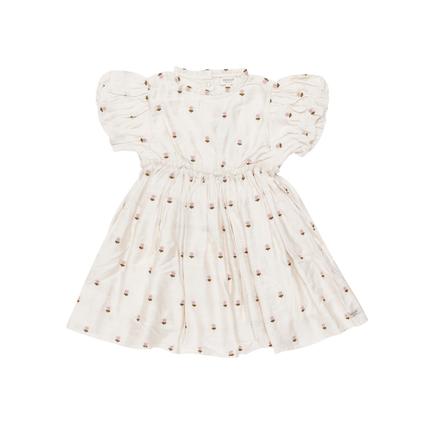 Clarize Dress | Roses | Warm White