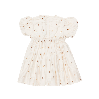 Clarize Dress | Bees | Warm White