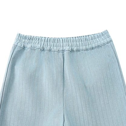 Cyriel Shorts | Steel Blue Striped