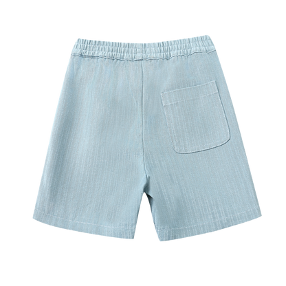 Cyriel Shorts | Steel Blue Striped