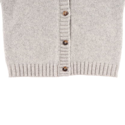 Gilane Merino Wool Cardigan | Soft Grey Melange