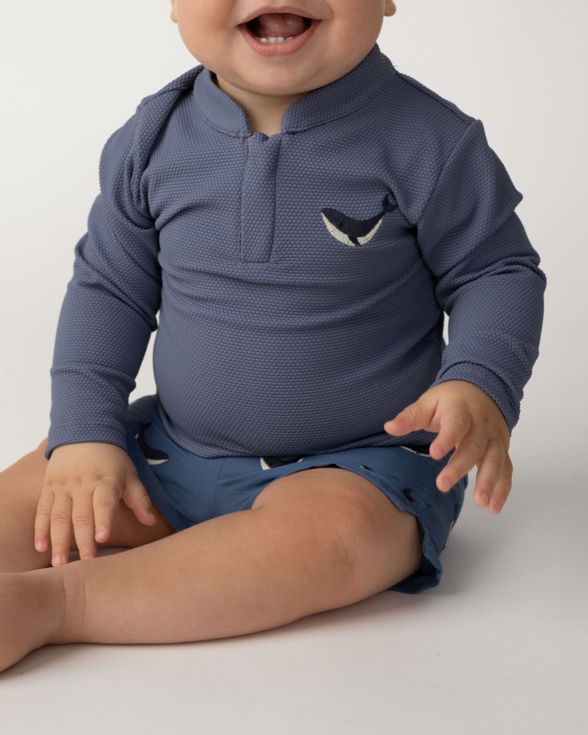 Harvie Swim Shirt | Whale | Royal Blue