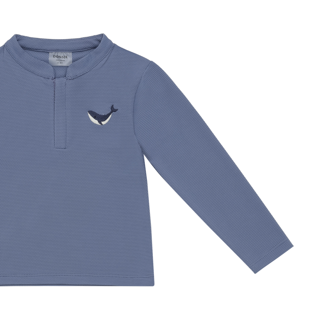 Harvie Swim Shirt | Whale | Royal Blue