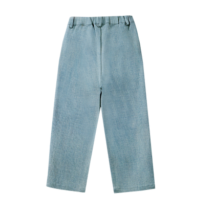 Kassim Denim Trousers | Bear | Ice Blue