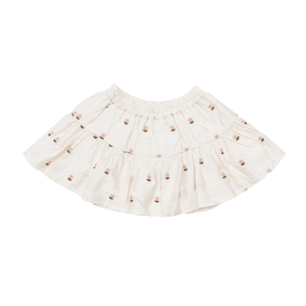 Lindie Skirt | Roses | Warm White