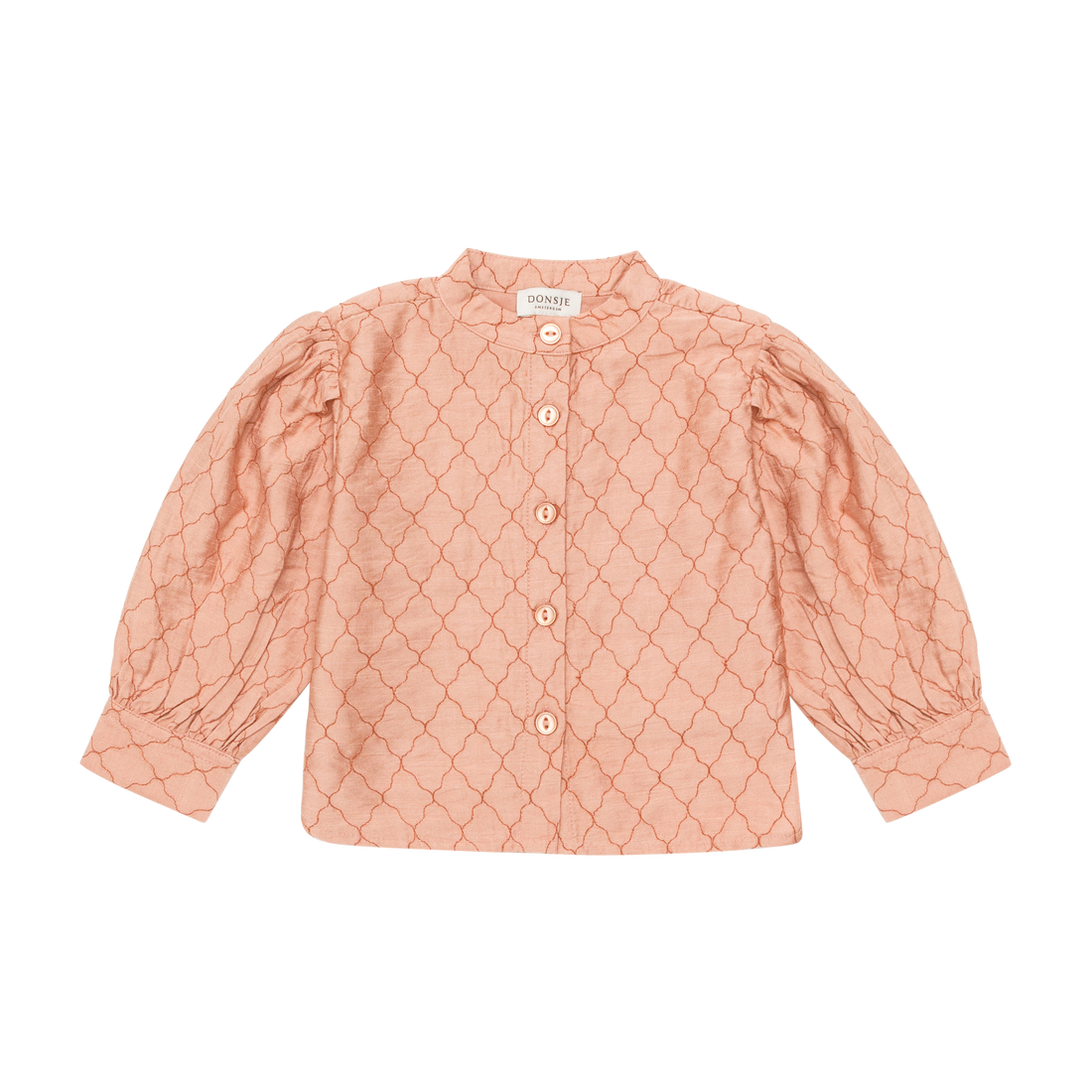 Mieke Blouse | Cloudy Rose - Rust Diamonds