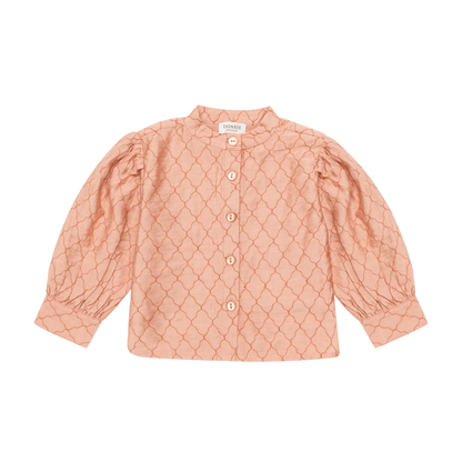 Mieke Blouse | Cloudy Rose - Rust Diamonds