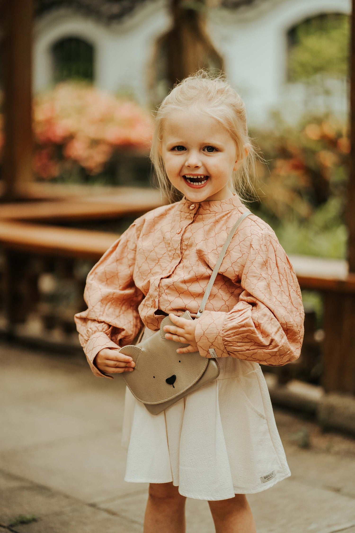 Mieke Blouse | Cloudy Rose - Rust Diamonds