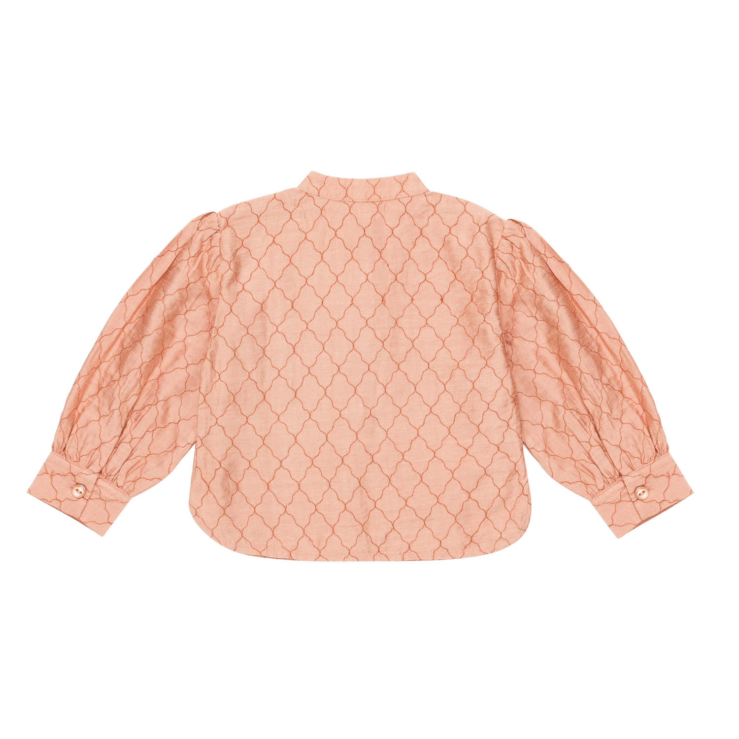 Mieke Blouse | Cloudy Rose - Rust Diamonds