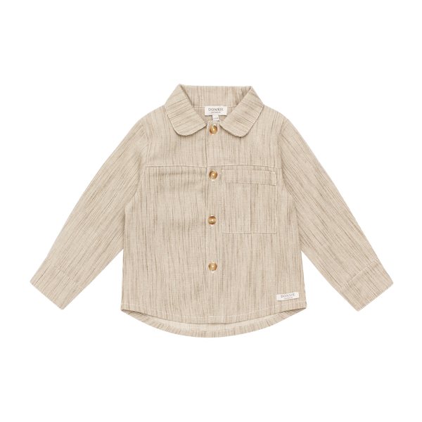 Pieter Overshirt | Sesame - White Striped