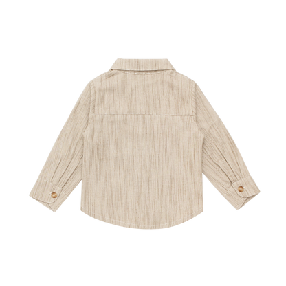 Pieter Overshirt | Sesame - White Striped