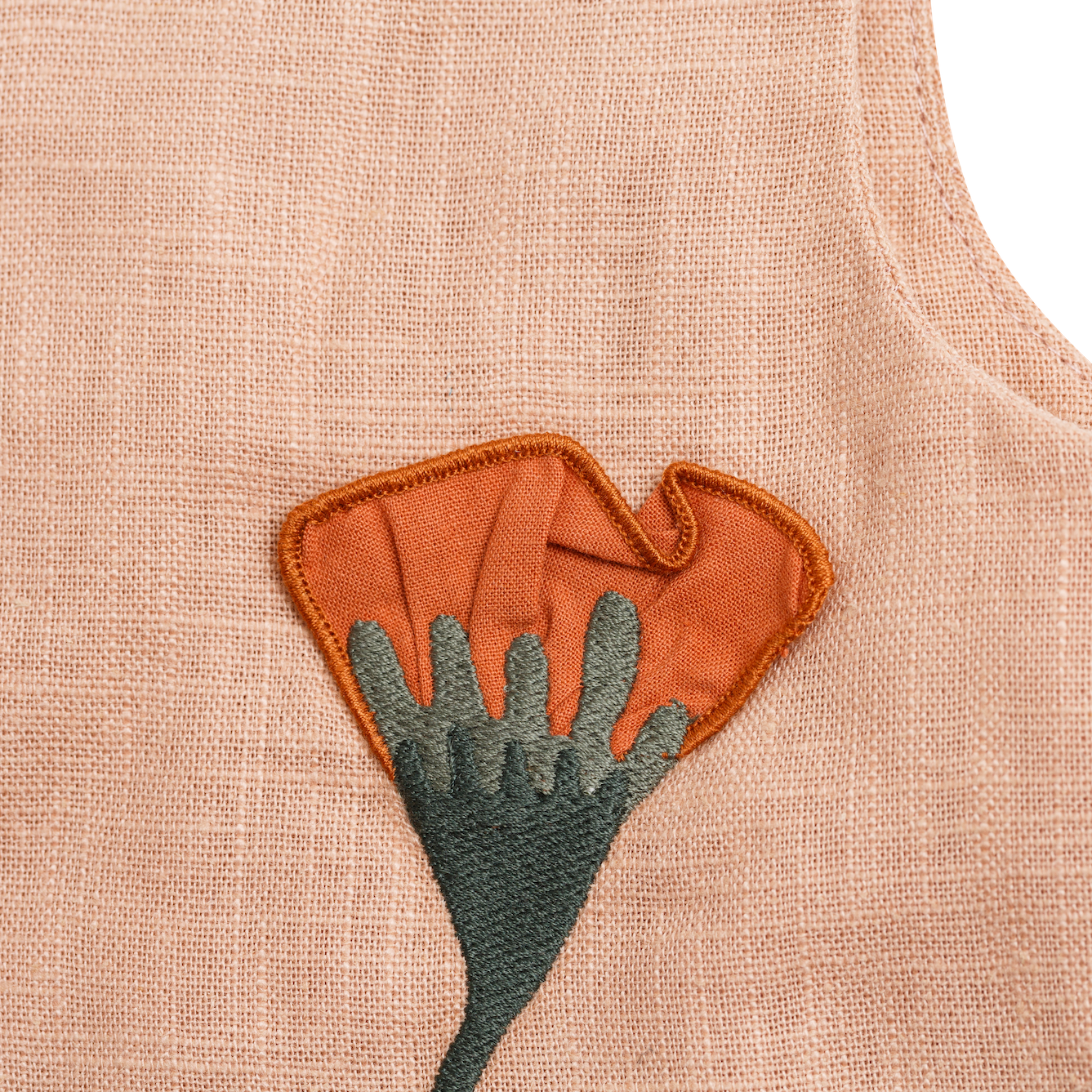 Sugy Linen Gilet | Poppy | Cloudy Rose