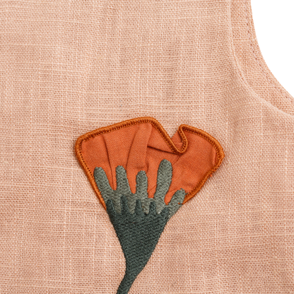 Sugy Linen Gilet | Poppy | Cloudy Rose