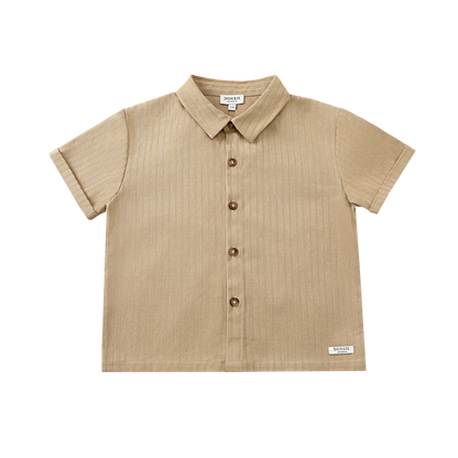 Qrammie Shirt | Biscuit Striped