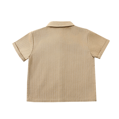 Qrammie Shirt | Biscuit Striped