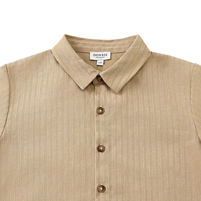 Qrammie Shirt | Biscuit Striped